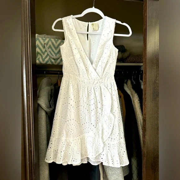 white eyelet beach dress Women's White Eyelet Dress
